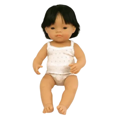 Papusa baiat asiatic 38 cm ML31155 Miniland