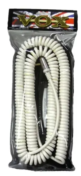 Cablu pentru instrument muzical VOX - VCC90 WH, 6.3 mm/6.3 mm, 9 m, alb