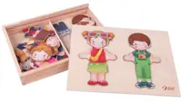 Puzzle-joc din lemn Classic World - Imbraca-ma