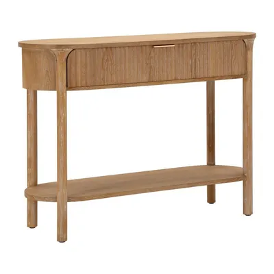 Masă consolă în culoare naturală din lemn de brad 40x110 cm Gothenburg – Mauro Ferretti