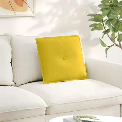 vidaXL Perna pentru spate Galben 50 x 45 cm Țesătură din corduroy