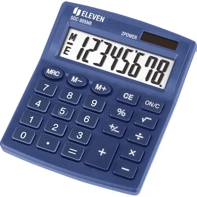Calculator Eleven - SDC-805NRNVE, 8 cifre, albastru