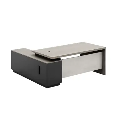 Birou managerial Artemis cu blat melaminat si corp lateral - dimensiuni W1600*D800*H750 mm