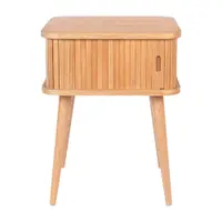 Noptieră în culoare naturală cu aspect de lemn de stejar Barbier – Zuiver