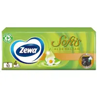 Servetele Nazale, 4 Straturi, Aloe Balsam, Zewa, 10 Pachete x 9 Batiste
