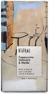 Ciocolată cu lapte organică cu cappuccino, 100 g, Vivani