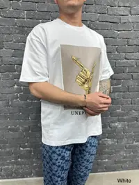 Tricou Oversized Uneffected Gold Off-White Tsas423(un-106) (mărime: M)