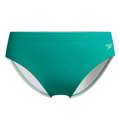 Slip inot copii Speedo Logo 6.5 cm BRF verde – rezistent la clor, EnduraFlex