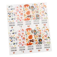Stickere lungi ovale cu mesaj Thank you - model 1 (set 100 buc) - Default Title
