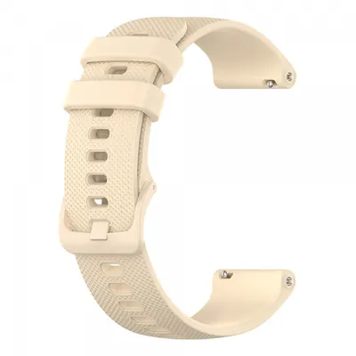 Curea Techsuit W006 pentru Huawei Watch / Garmin Watch Series, 18mm, Crem