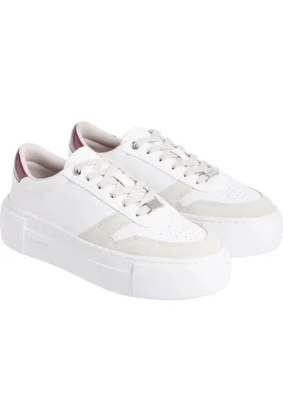 Pantofi sport - HW0HW02409 0K4 - casual - piele - alb