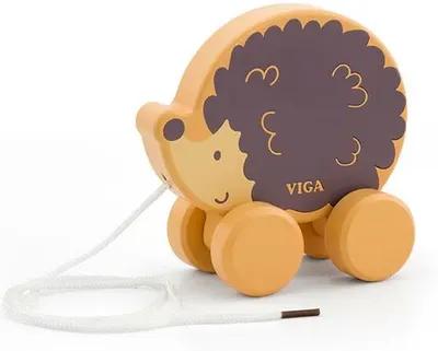 Jucărie din lemn de tras Viga Polar B - Arici