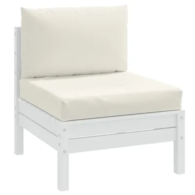 vidaXL Perne de paleți, 2 buc., melanj crem, material textil