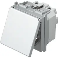 Modul Priza SCHUKO+capac 1P 16A ST IP20 argint, TEM Modul TEM-VM11SS-B