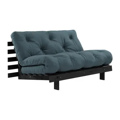 Canapea albastru petrol extensibilă 140 cm Roots Black Night – Karup Design