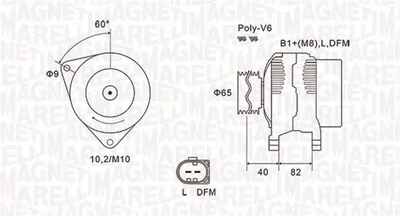 Alternator (14v, 140a) Potrivit Audi A4 B6, A4 B7, A6 C5, Allroad C5; Skoda Superb I; Vw Passat B5.5 2.4-3.0 02.00-03.08