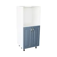 Soldat 60 cu 2 usi cu spatiu cuptor Zebra MDF albastru drept