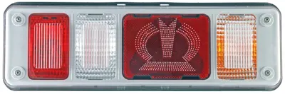 Stop tripla lampa spate dreapta (LED, 24V, lumini ceata, lumini mers inapoi, lumini stop,lumini pozitie, reflector triangular) KRONE
