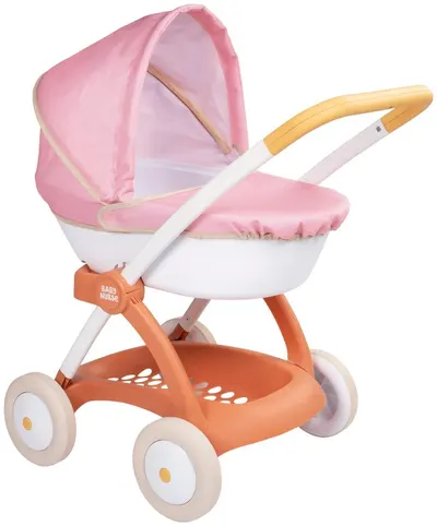 Cărucior pentru păpuși Smoby Baby Nurse - Chuli Pop Car, roz