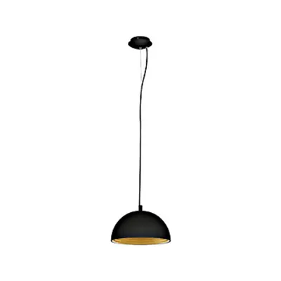 Panderas Pendant luminaire Ø300 60W black/gold IP20