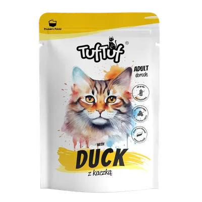 TUF TUF CAT- Hrana umeda cu RATA - plic 300G