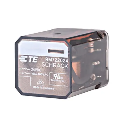 Releu de putere 3CC 24Vc.c. 16A, capac normal AMP Faston 187