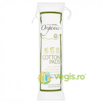 Dischete Demachiante din Bumbac Organic 100buc