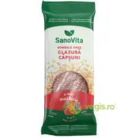 Rondele din Orez cu Glazura de Capsuni 66g