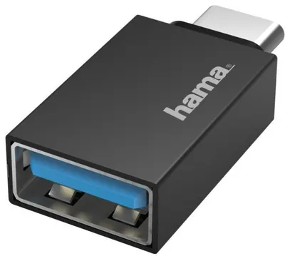 Adaptor Hama - OTG, USB-C/USB-A, negru