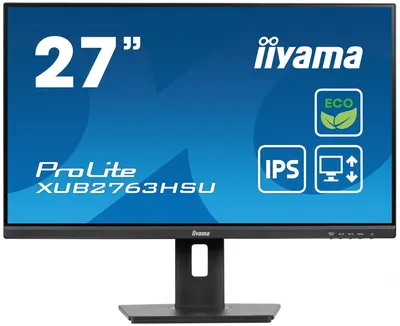 Monitor IIYAMA - ProLite XUB2763HSU-B1, 27'', IPS, LED, Anti-Glare, USB Hub
