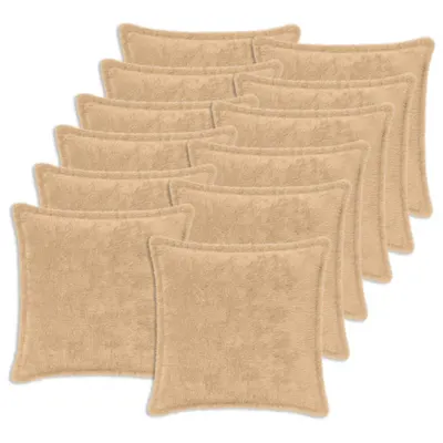 vidaXL Husă pentru pernă 12 buc. HOUTEN Crem 45 x 45 cm