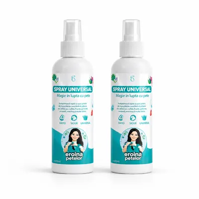 Set 2 x Spray Universal pentru pete "Eroina Petelor"