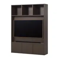Set TV maro închis din lemn de pin 160x215x40 cm Meggy – WOOOD