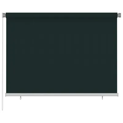 vidaXL Jaluzea tip rulou de exterior, 205 (l) x 140 (î) cm, verde închis, HDPE