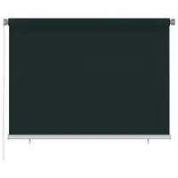 vidaXL Jaluzea tip rulou de exterior, 205 (l) x 140 (î) cm, verde închis, HDPE