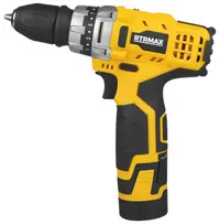 Mașină de găurit fără fir RTRMAX - RTX1212, cu 2 baterii, încărcător și husă