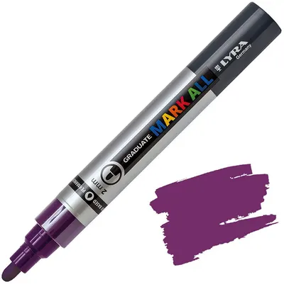 Marker acrilic Lyra Graduate Mark All - 2.0 mm, violet