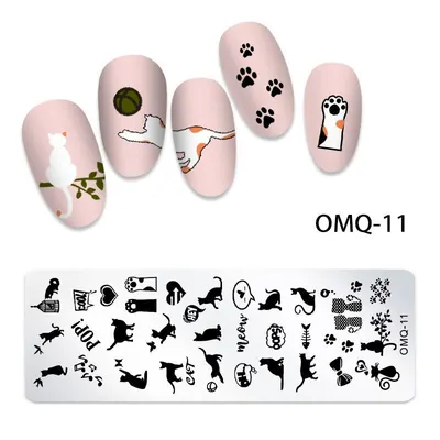 Matrita Metalica Nail Art - OMQ-11