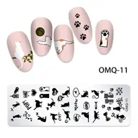 Matrita Metalica Nail Art - OMQ-11