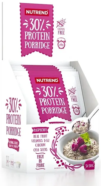Protein Porridge, zmeură, 5 pliculețe, Nutrend