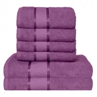Set 6 Prosoape, Bumbac 100%, 400g m ², Mov