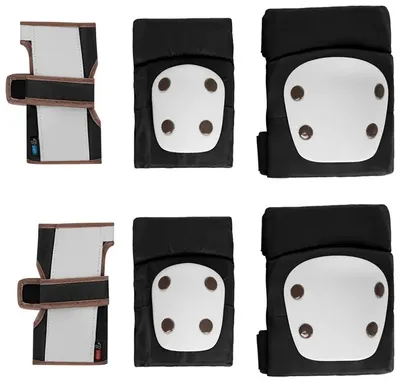 Set de protecție pentru genunchi și cot KikkaBoo pentru copii - negru
