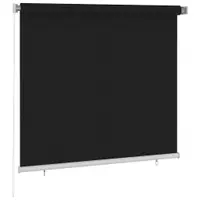 vidaXL Jaluzea tip rulou de exterior 165 (l) x 140 (î) cm, neagră