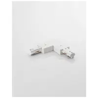 3-WIRES TRACK Alb Aluminiu L Connector to Connect Two Track Sections at a 90 Degree Angle