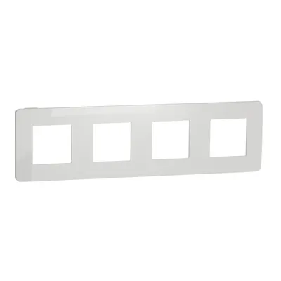 Placa ornament, Unica Studio Colsau, patru module, alb