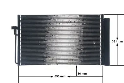 Condensator climatizare (cu uscator) potrivit BMW 5 (E39), 5 (E60), 5 (E61), 6 (E63), 6 (E64), 7 (E65, E66, E67) 2.0D-4.4D 08.98-12.10