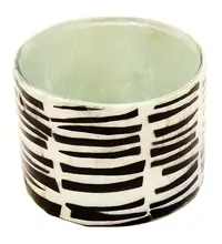 Suport mic pentru lumanare - Horizontal Stacked Black
