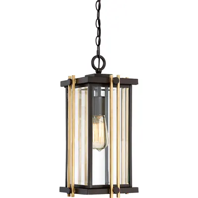 Lampa suspendata Goldenrod 1 Light Medium Chain Lantern