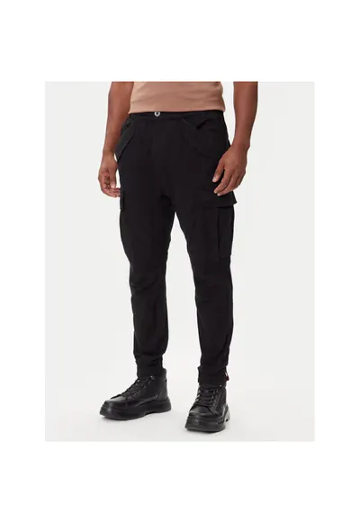Pantaloni sport barbati - bumbac/elastan - negru