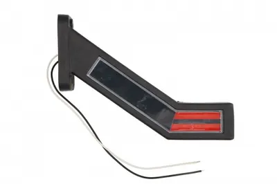 Lumina delimitare stanga, rosu alb, LED lungime cablu 400mm, pe bratul lung, 12 24V